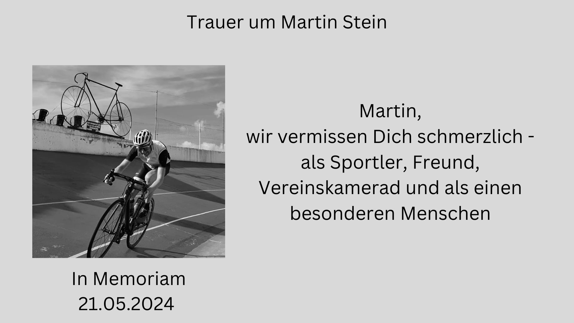 Sprinter Waltrop trauert um Martin Stein